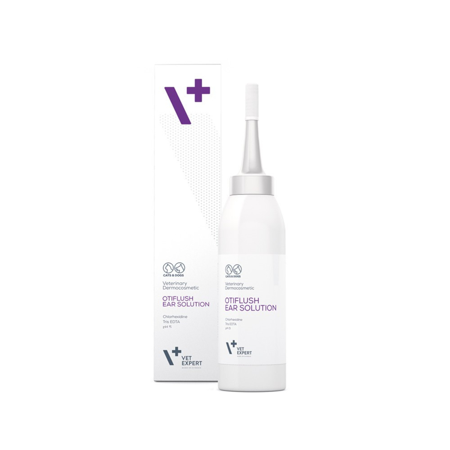 VET EXPERT OTIFLUSH EAR SOLUTION - preparat do pielęgnacji uszu dla psów i kotów 125 ml