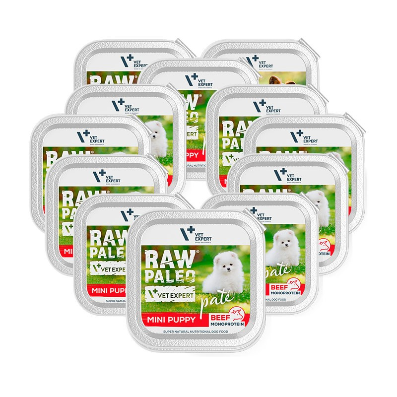 RAW PALEO PATE MINI PUPPY BEEF 12x150g