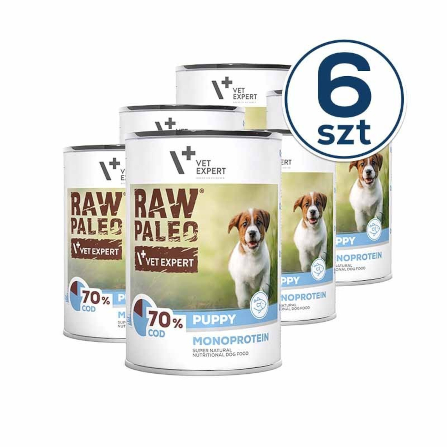 RAW PALEO PUPPY COD 6x400g