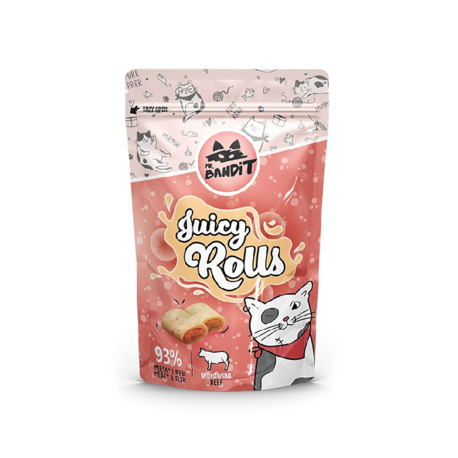 MR. BANDIT JUICY ROLLS - przysmak dla kota z wołowiną