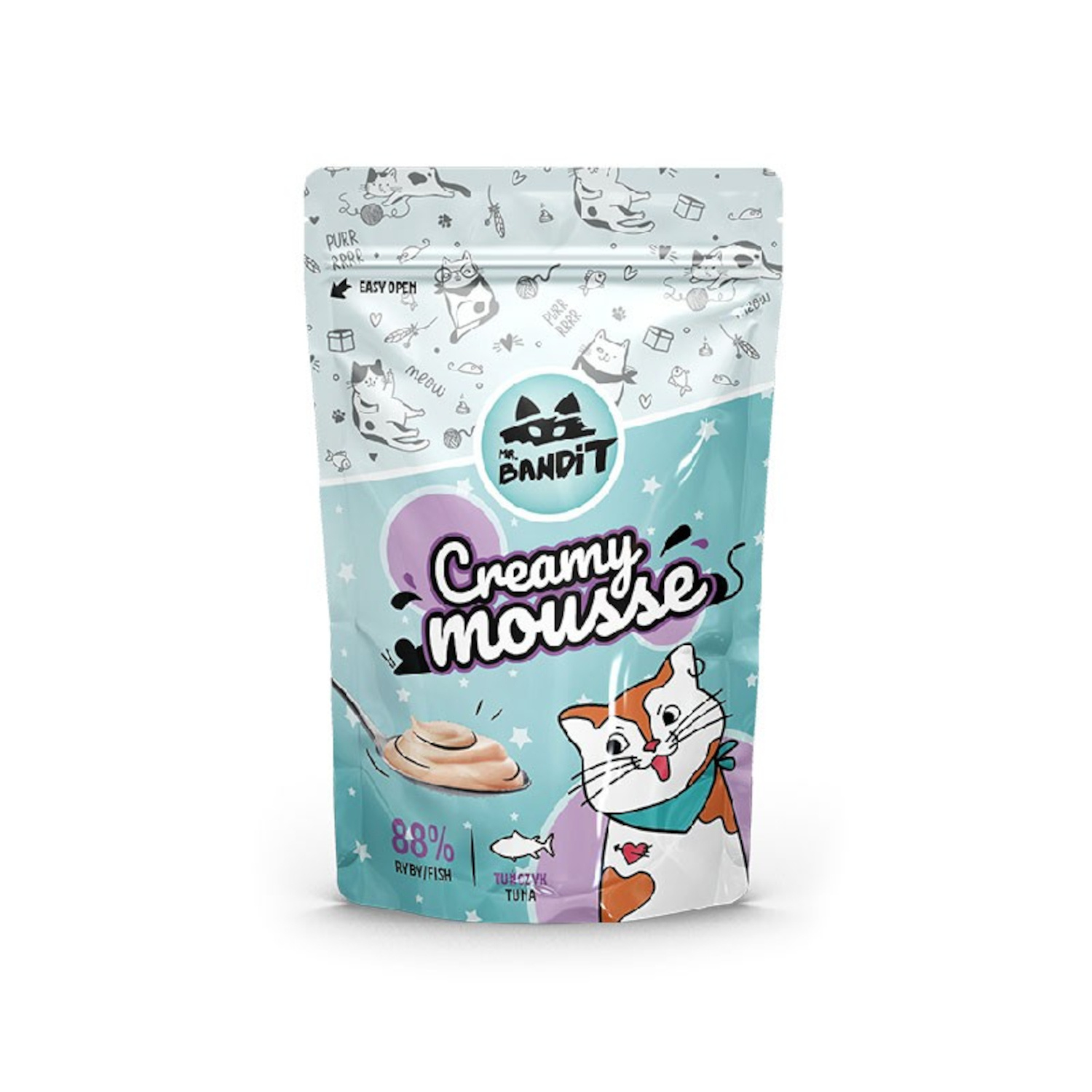 MR. BANDIT CREAMY MOUSSE - kremowa przekąska dla kota z tuńczykiem