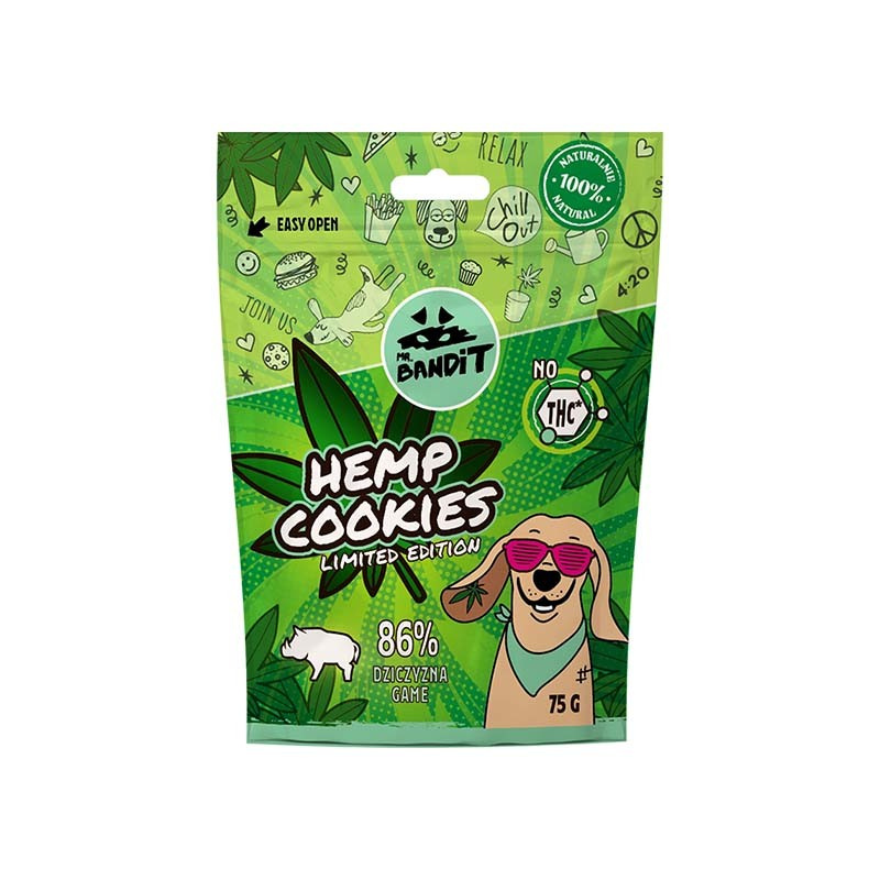 MR. BANDIT HEMP COOKIES GAME - naturalne przysmaki dla psów z dziczyzną.