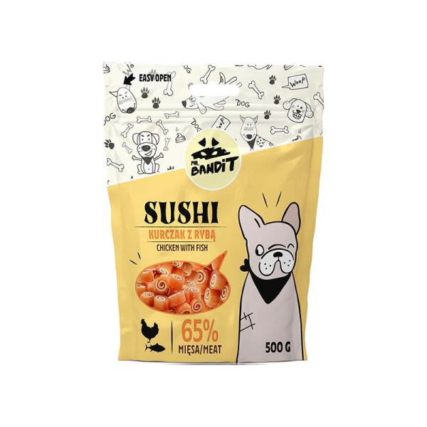 MR. BANDIT SUSHI - kurczak z rybą 500g