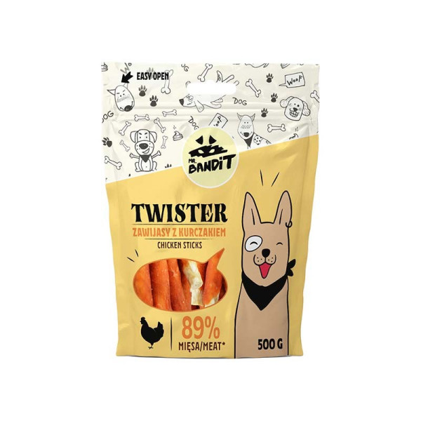 MR. BANDIT TWISTER - zawijas z kurczakiem 500g