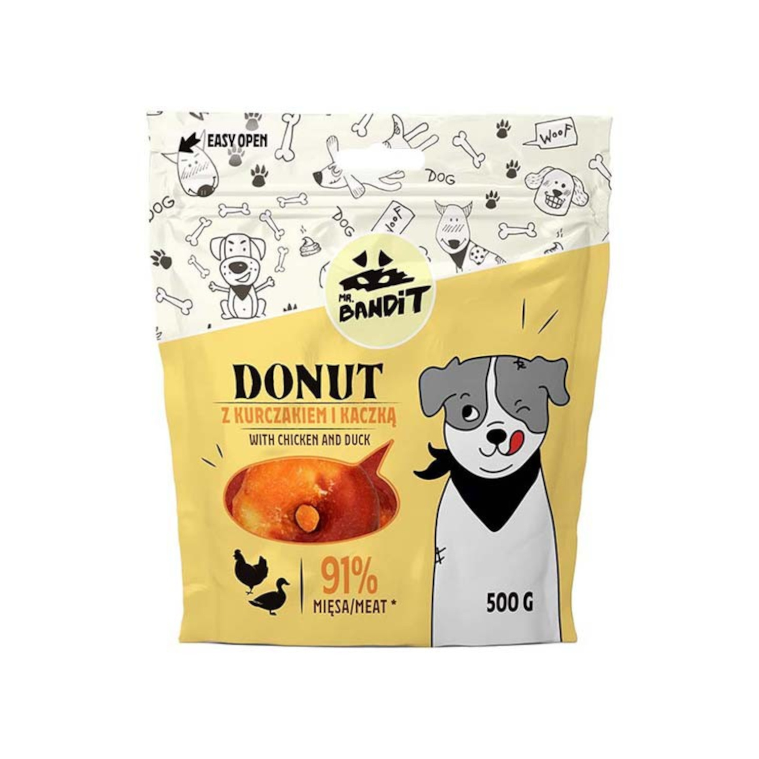 MR. BANDIT DONUT z kurczakiem i kaczką 500g