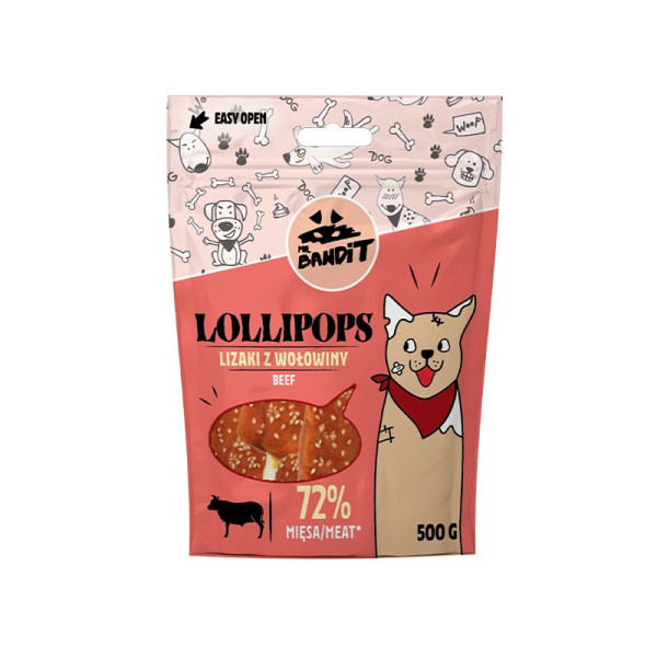 MR. BANDIT LOLLIPOPS - lizaki z wołowiny 500g