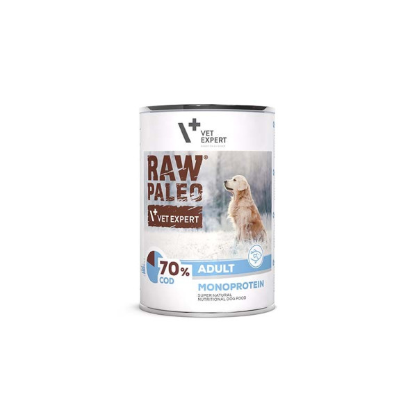 RAW PALEO ADULT DOG COD - mokra karma dla psów dorosłych 400g - dorsz