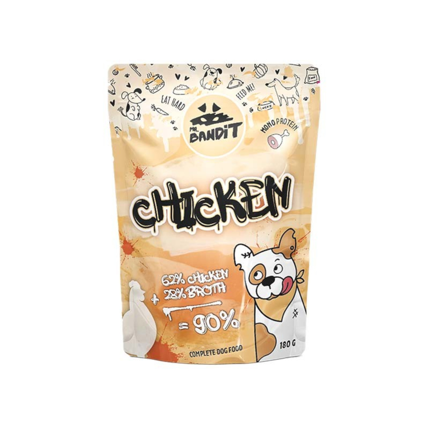 Mr. Bandit CHICKEN - mokra karma z kurczakiem dla psów dorosłych