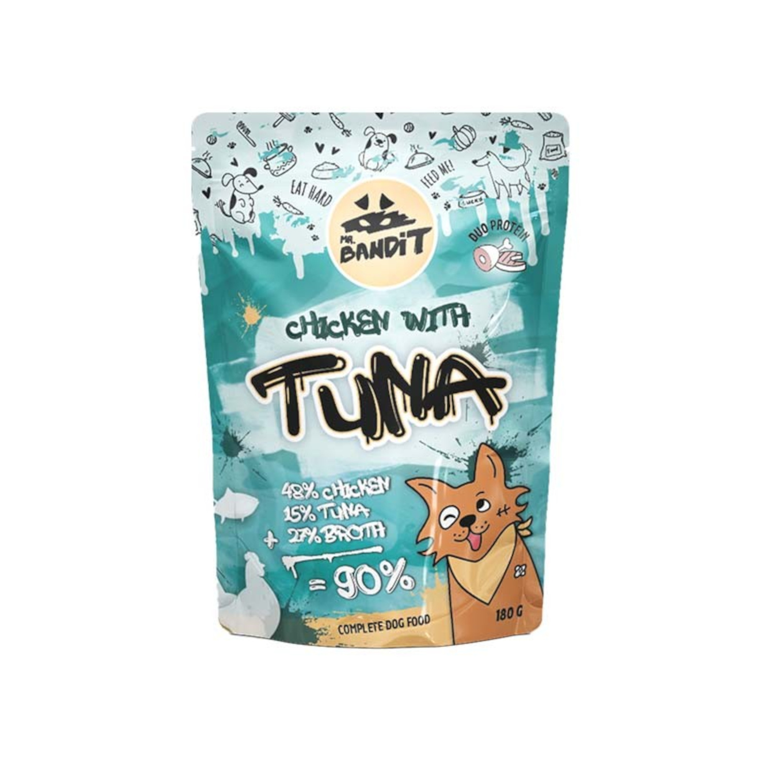 Mr. Bandit CHICKEN with TUNA - mokra karma z kurczakiem i tuńczykiem dla psów dorosłych