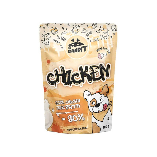 Mr. Bandit CHICKEN 6x380g - mokra karma z kurczakiem dla psów dorosłych