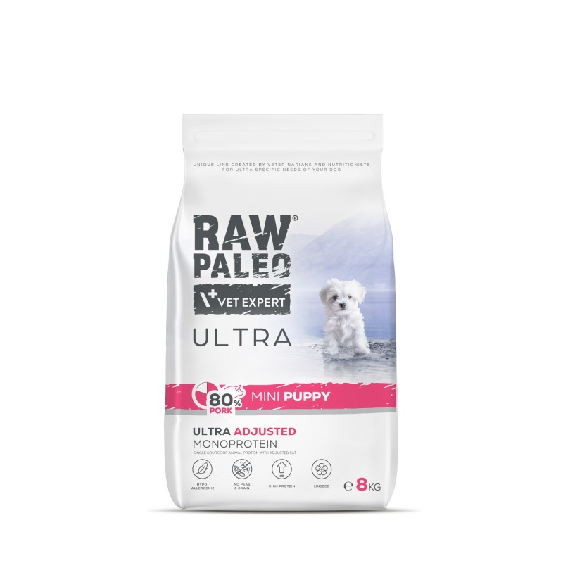 Raw Paleo Ultra Pork puppy mini 8 kg Raw Paleo Ultra Pork puppy mini 8 kg