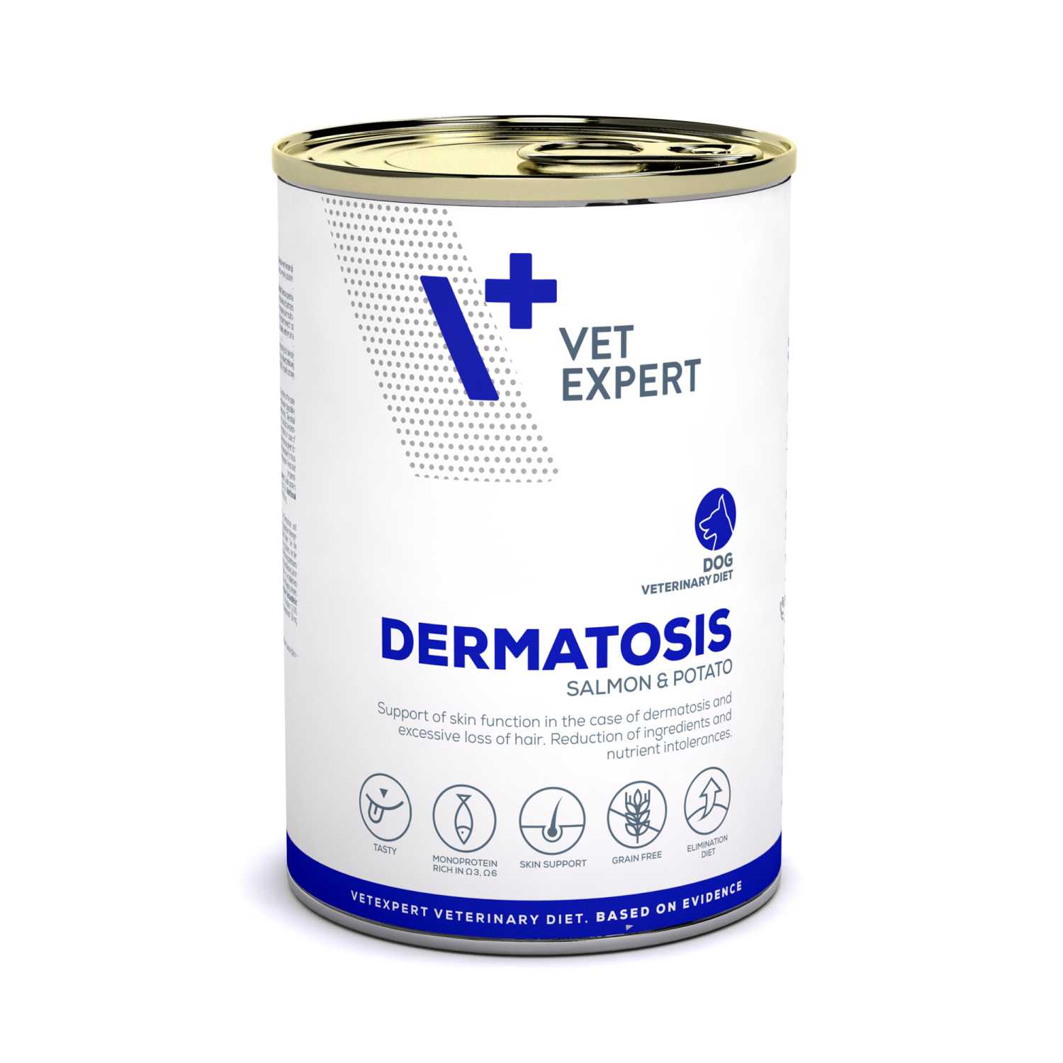 VET EXPERT DERMATOSIS DOG SALMON & POTATO 400g - mokra karma weterynaryjna dla psów