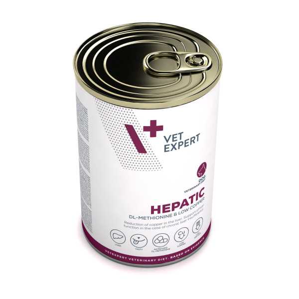 VET EXPERT HEPATIC DOG 400g - mokra karma weterynaryjna dla psów