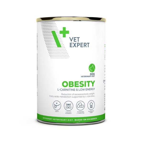 VET EXPERT OBESITY DOG 6x400g - mokra karma weterynaryjna dla psów