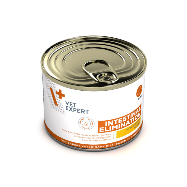 VET EXPERT INTESTINAL ELIMINATION LOW FAT 6x200g – lekkostrawna mokra karma weterynaryjna dla psów z zaburzeniami trawien