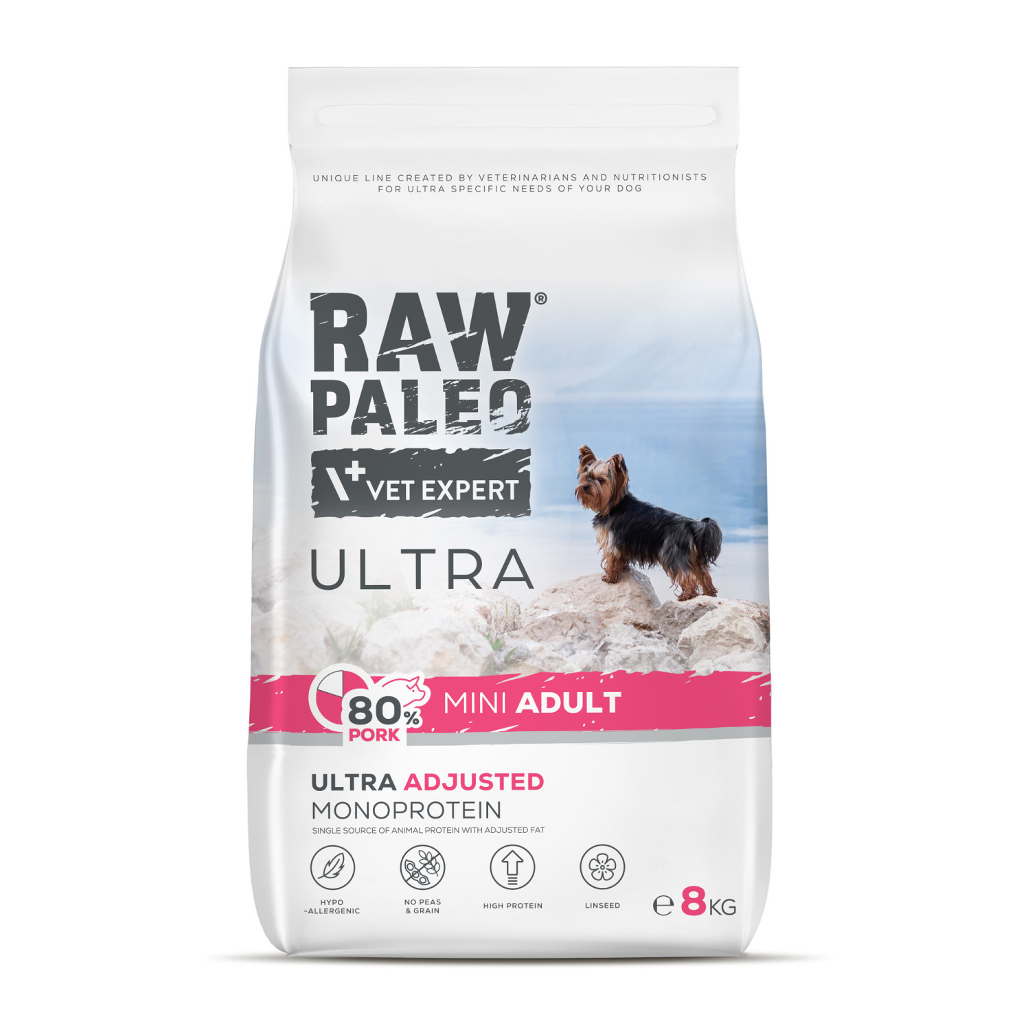 RAW PALEO ULTRA PORK ADULT MINI - sucha karma z wieprzowiną dla psów dorosłych ras małych RAW PALEO ULTRA PORK ADULT MINI - sucha karma z wieprzowiną dla psów dorosłych ras małych