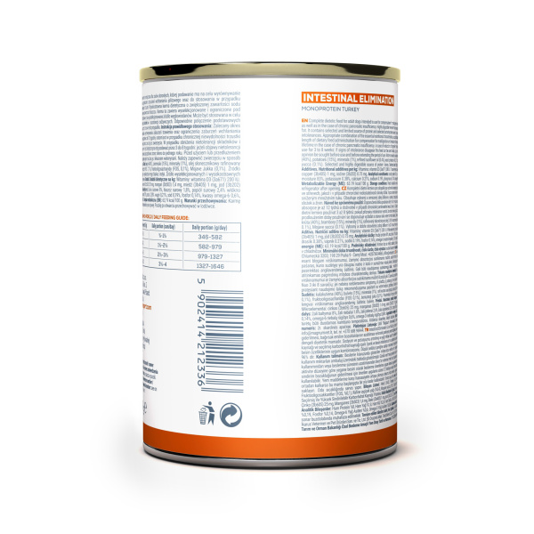 VET EXPERT INTESTINAL ELIMINATION LOW FAT 6x400g – lekkostrawna mokra karma weterynaryjna dla psów z zaburzeniami trawiennymi