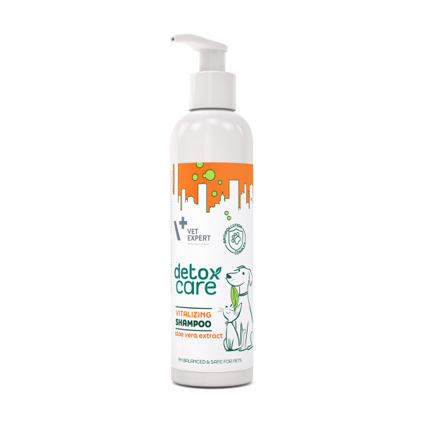 VET EXPERT Detox Care Vitalizing - zestaw witalizująco-ochronny - szampon i odżywka