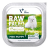RAW PALEO DUCK PATE MINI PUPPY 24x150g - mokra karma dla szczeniąt - kaczka