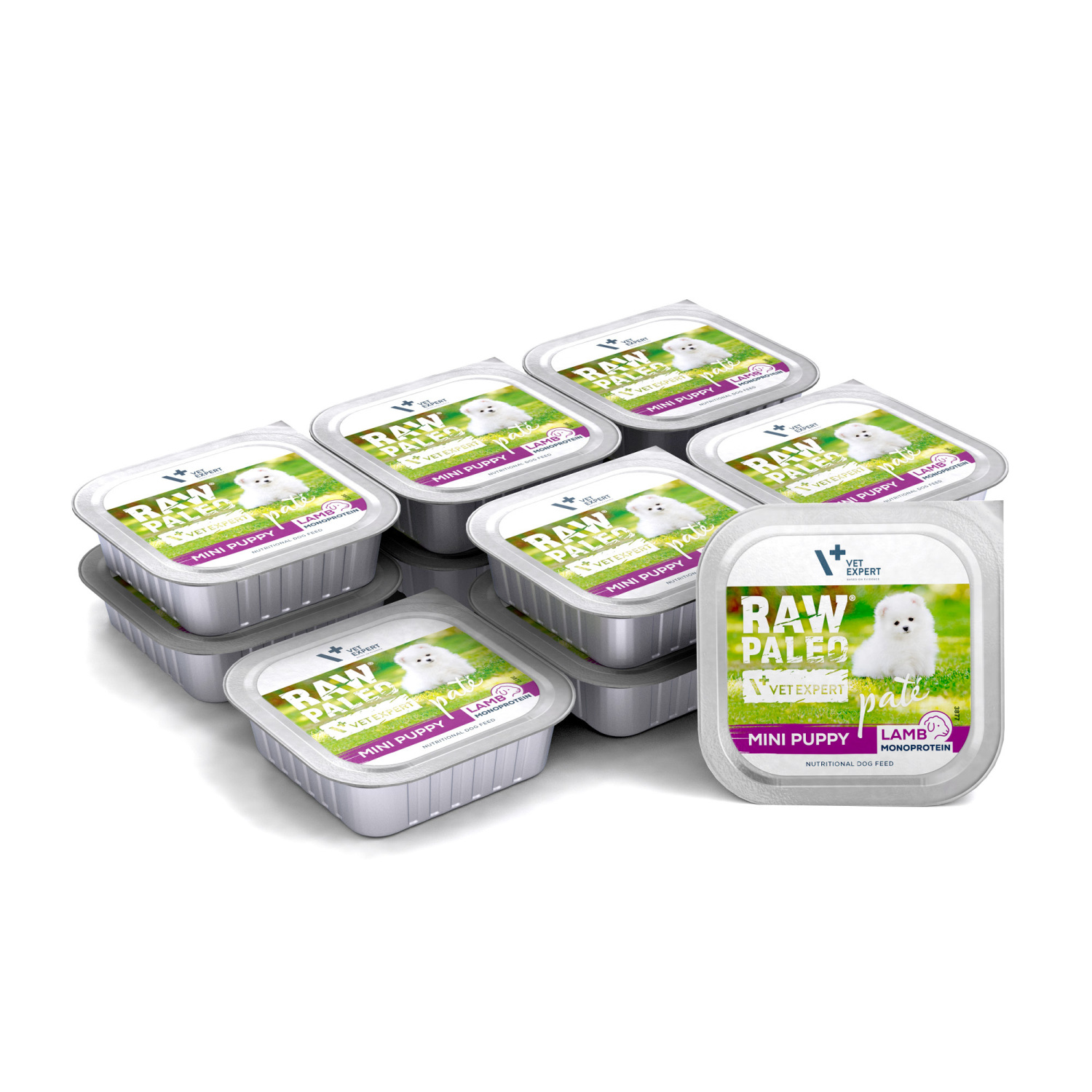 RAW PALEO LAMB PATE MINI PUPPY 12x150g - mokra karma dla szczeniąt - jagnięcina RAW PALEO LAMB PATE MINI PUPPY 12x150g - mokra karma dla szczeniąt - jagnięcina
