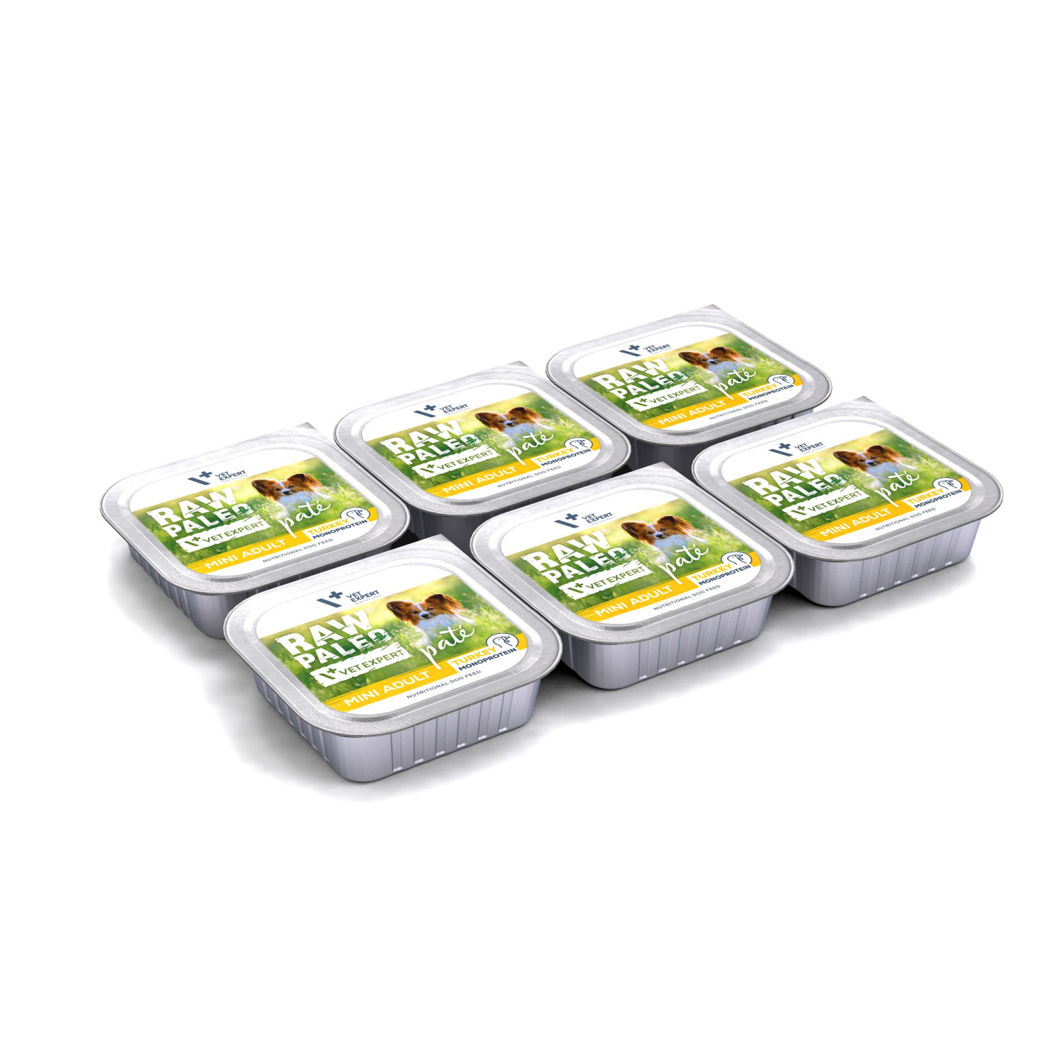 RAW PALEO PATE MINI ADULT TURKEY 6x150g - mokra karma dla psów dorosłych - indyk RAW PALEO PATE MINI ADULT TURKEY 6x150g - mokra karma dla psów dorosłych - indyk