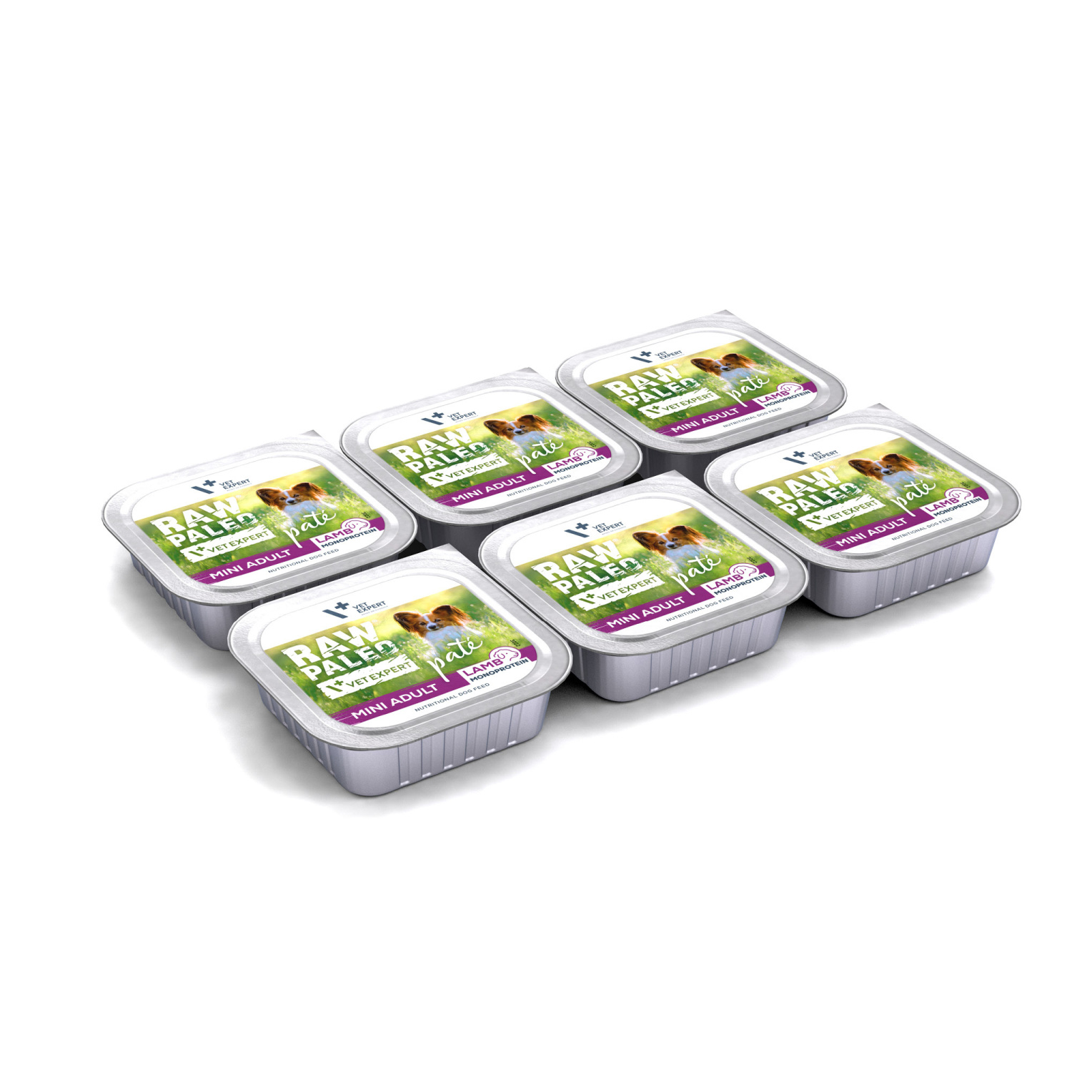 RAW PALEO PATE MINI ADULT LAMB 6x150g - mokra karma dla psów dorosłych - jagnięcina RAW PALEO PATE MINI ADULT LAMB 6x150g - mokra karma dla psów dorosłych - jagnięcina