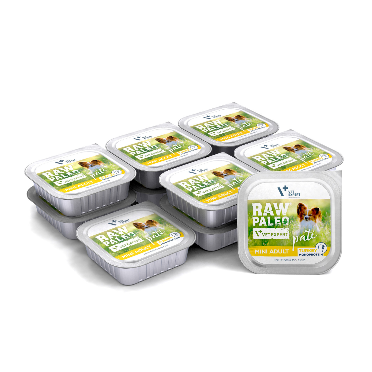 RAW PALEO PATE MINI ADULT TURKEY 12x150g - mokra karma dla psów dorosłych - indyk RAW PALEO PATE MINI ADULT TURKEY 12x150g - mokra karma dla psów dorosłych - indyk