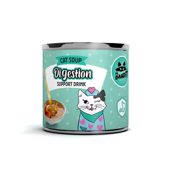 Mr. Bandit Chicken DIGESTION Support drink for cats - napój funkcjonalny z kurczakiem dla kota na trawienie