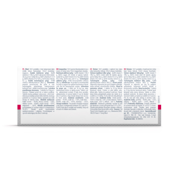 VET EXPERT HEMOVET - preparat z żelazem dla psów