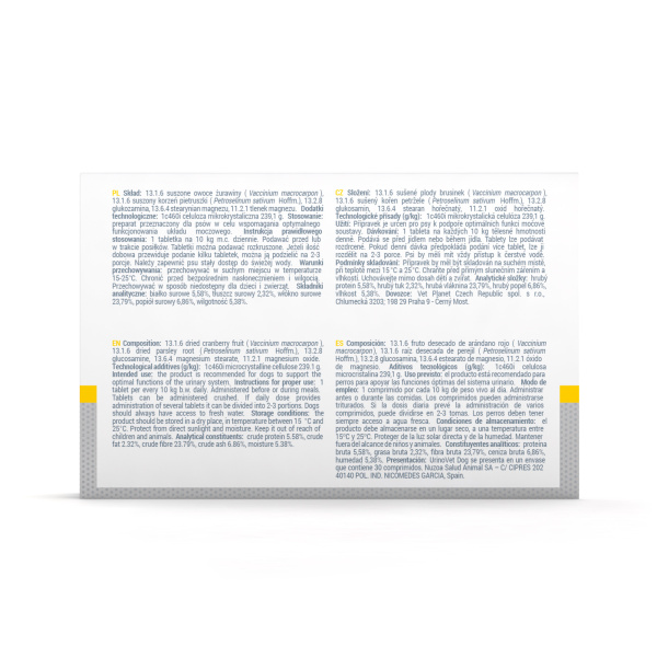 VET EXPERT URINOVET DOG - preparat na układ moczowy dla psów