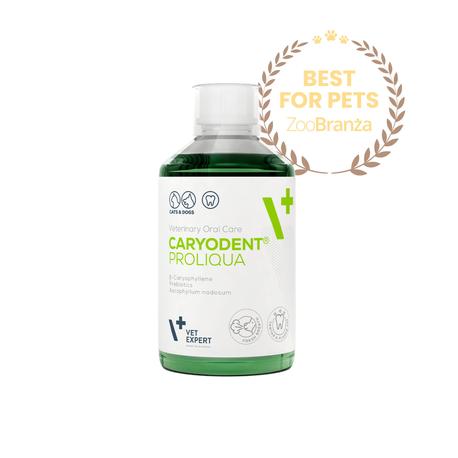 VET EXPERT CARYODENT® PROLIQUA - płyn do higieny jamy ustnej dla psa i kota 250 ml