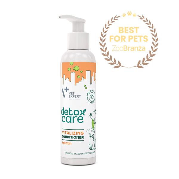 VET EXPERT Detox Care Vitalizing Conditioner - odżywka dla psa i kota, ułatwiająca rozczesywanie 150 ml