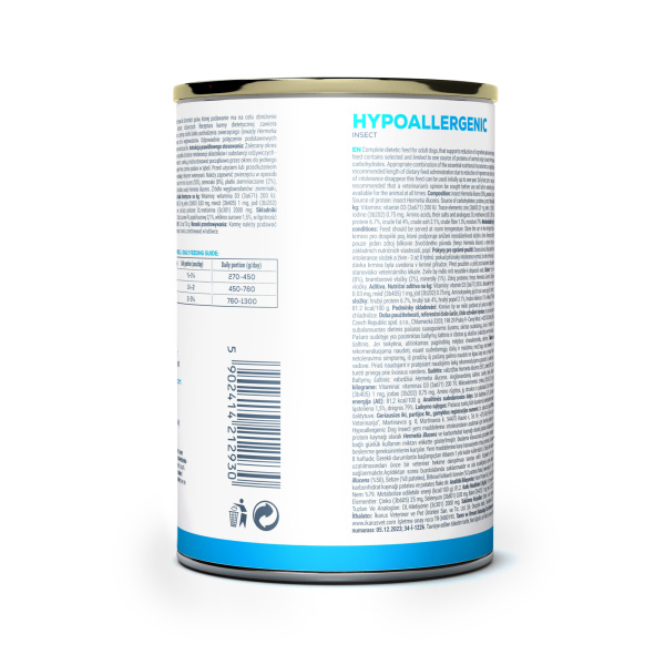 VET EXPERT HYPOALLERGENIC INSECT 6x400g - mokra karma weterynaryjna dla psów