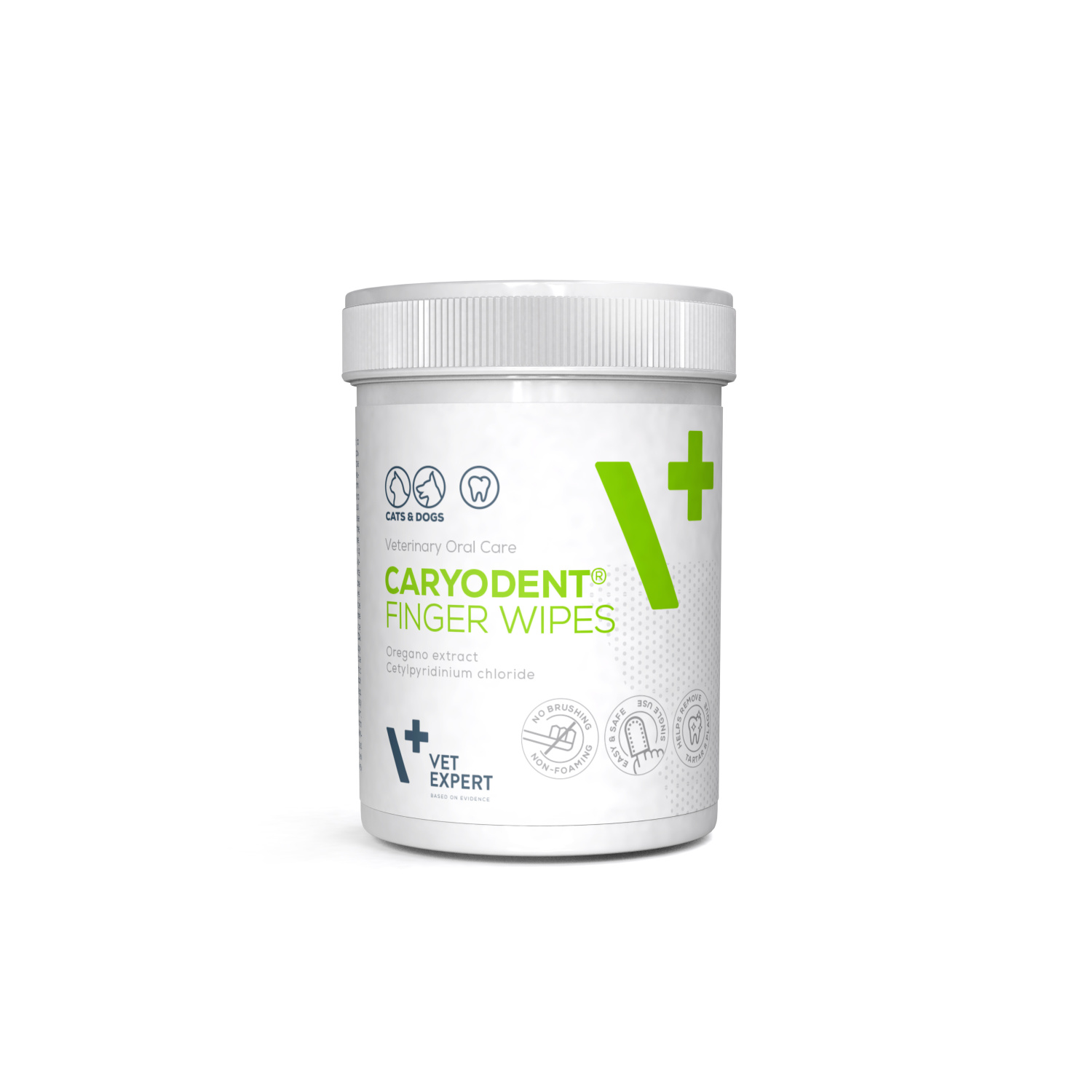 VET EXPERT CARYODENT® FINGER WIPES - czyściki do zębów dla psa i kota 50 szt.