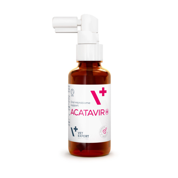 VET EXPERT ACATAVIR - żelowy preparat wspierający w "kocim katarze" 30 ml