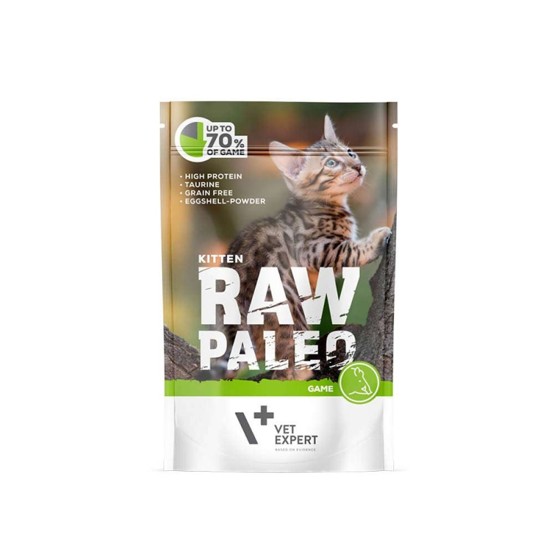 RAW PALEO KITTEN GAME 100g - mokra karma dla kociąt - dziczyzna