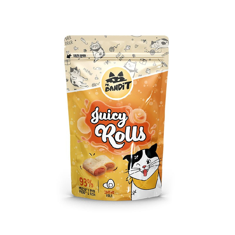 MR. BANDIT JUICY ROLLS - przysmak dla kota z żółtkiem