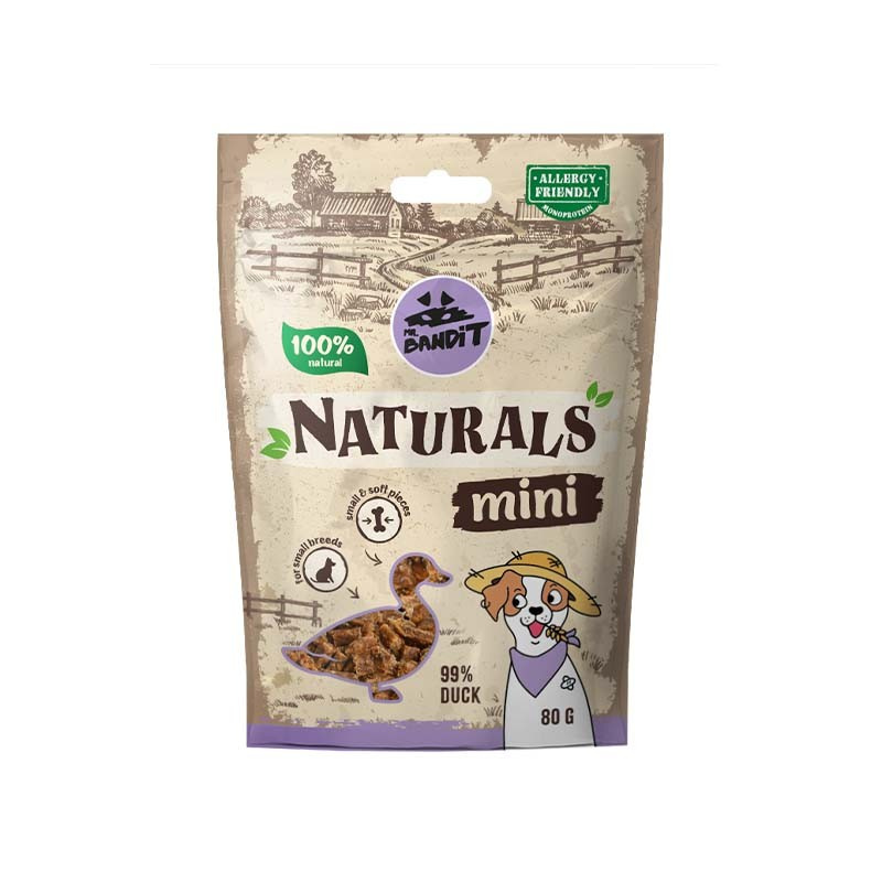 Mr. Bandit Naturals Mini - z kaczką 80g