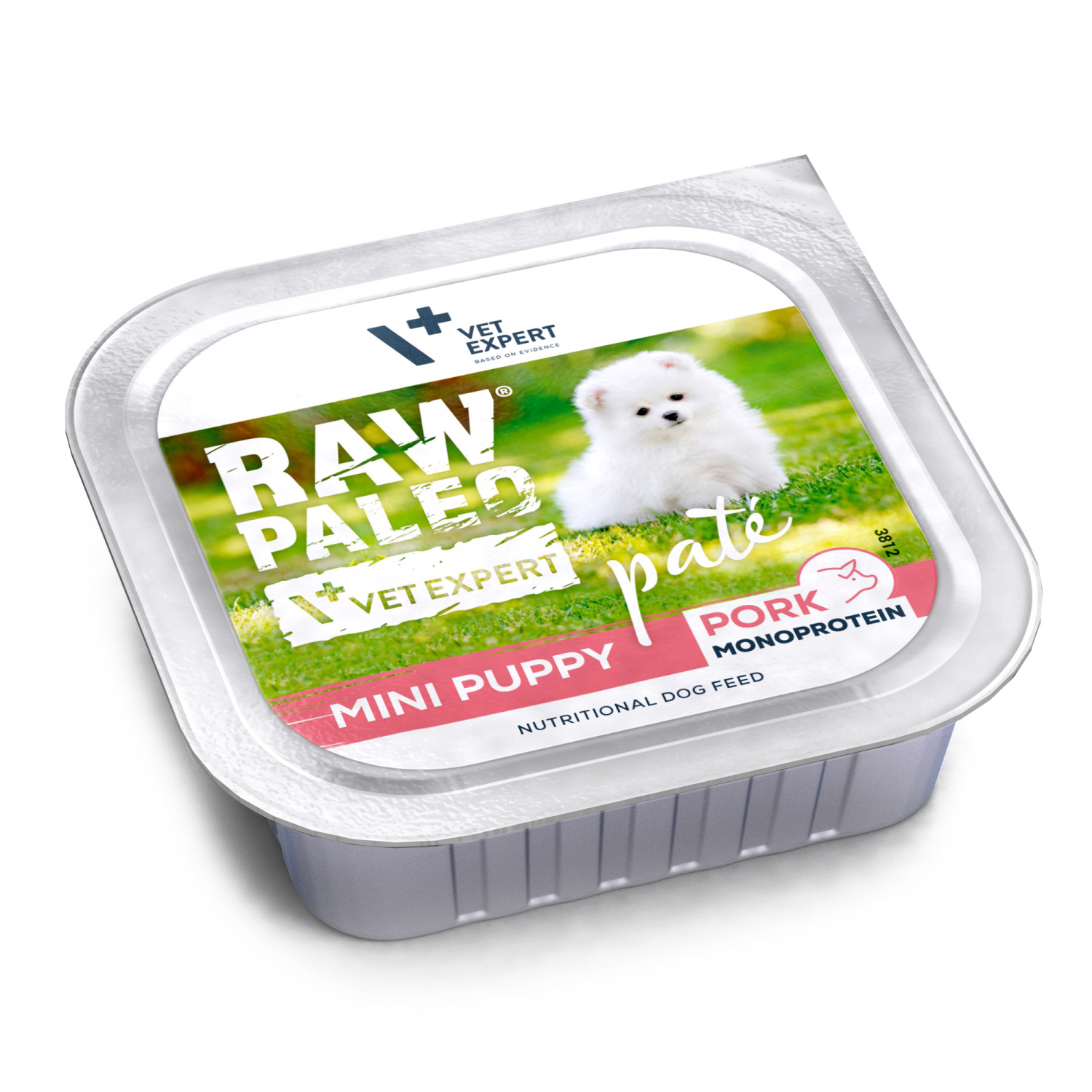 RAW PALEO PORK PATE MINI PUPPY - mokra karma dla szczeniąt - wieprzowina 150 g