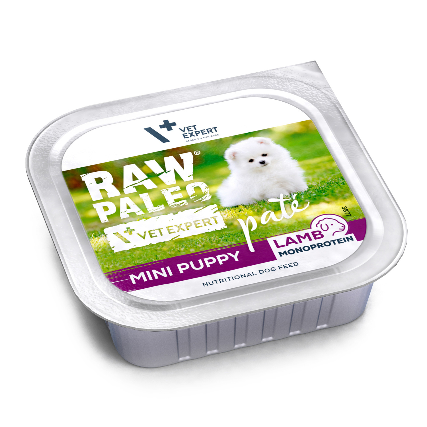 RAW PALEO LAMB PATE MINI PUPPY - mokra karma dla szczeniąt - jagnięcina 150 g