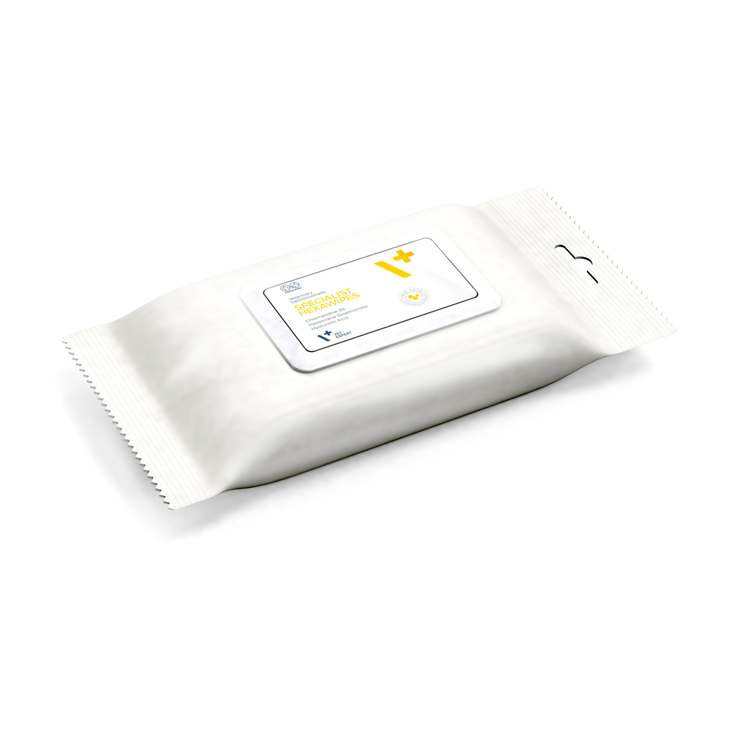 VET EXPERT SPECIALIST HEXAWIPES - chusteczki z chlorheksydyną dla psa i kota