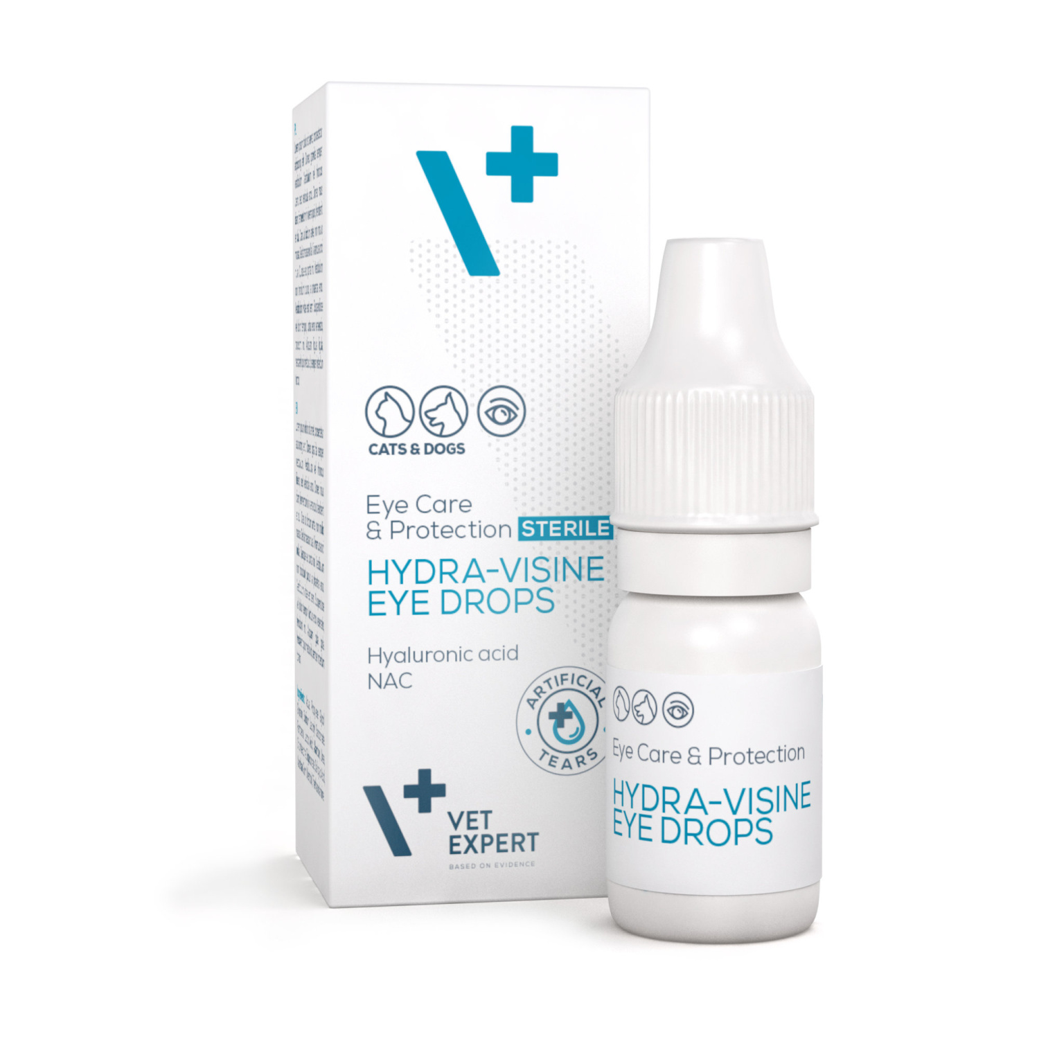 VET EXPERT HYDRA-VISINE EYE DROPS - "sztuczne łzy" w postaci kropli do oczu dla psa i kota 7 ml